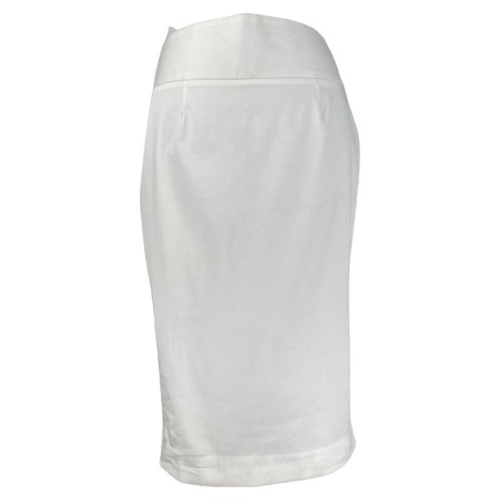 Chelsea & Theodore‎ Womens White Cotton Stretch Pencil Skirt Size 6 8402250